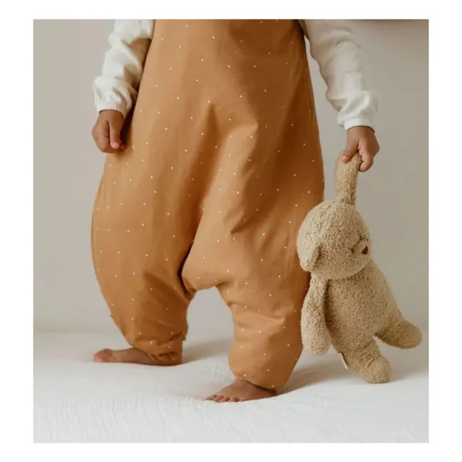 Babyschlafsack mit Füßen für mehrere Jahreszeiten, umkehrbar Bärchen | Kamelbraun