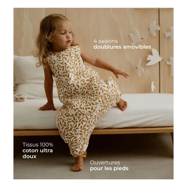 Gigoteuse à pieds multi-saisons réversible Ourson | Camel