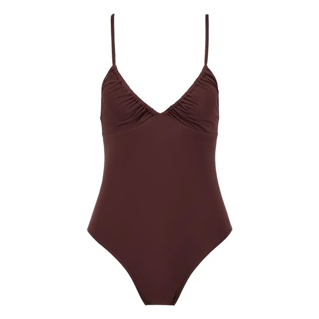 Maillot Une Pièce Le Fabuleux | Marron foncé