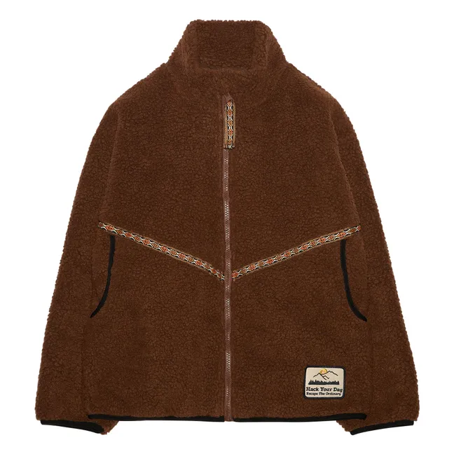 Chaqueta Sherpa Fluffy | Marrón