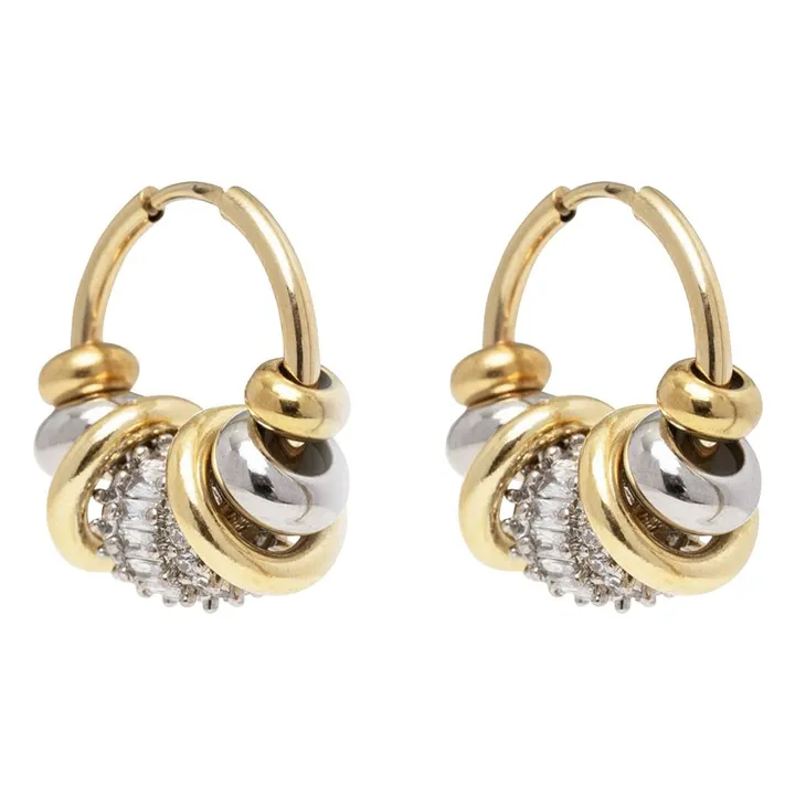 Boucles d'Oreilles Luma | Doré- Image produit n°3