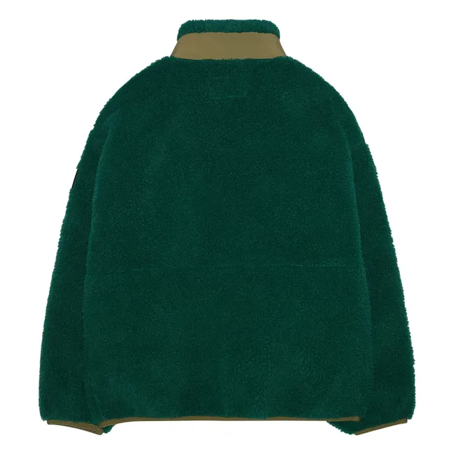 Giacca Paulo Bi-Material Sherpa | Verde