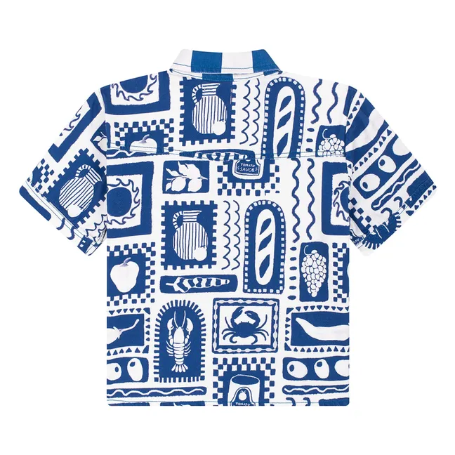 Chemise Positano Olives - Collection Femme | Bleu