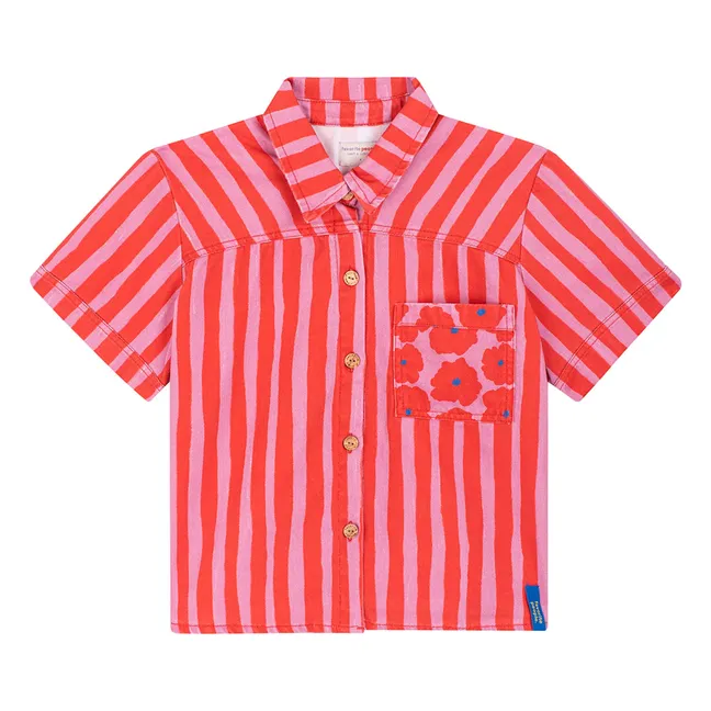 Chemise Napoli Rayée - Collection Femme | Rouge