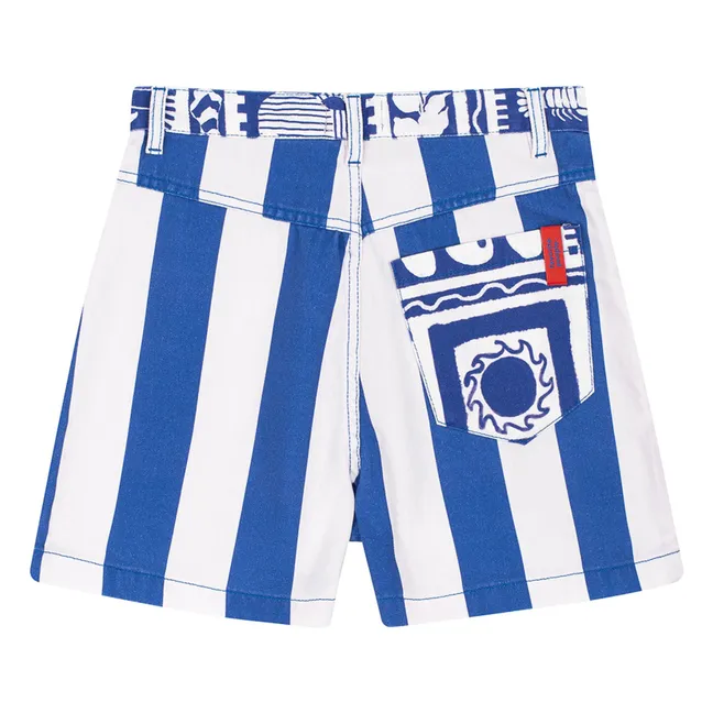 Short Positano Rayé - Collection Femme  | Bleu