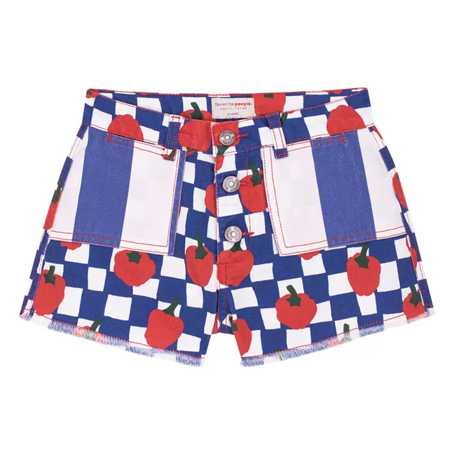 Short La Cantina Tomates | Blue
