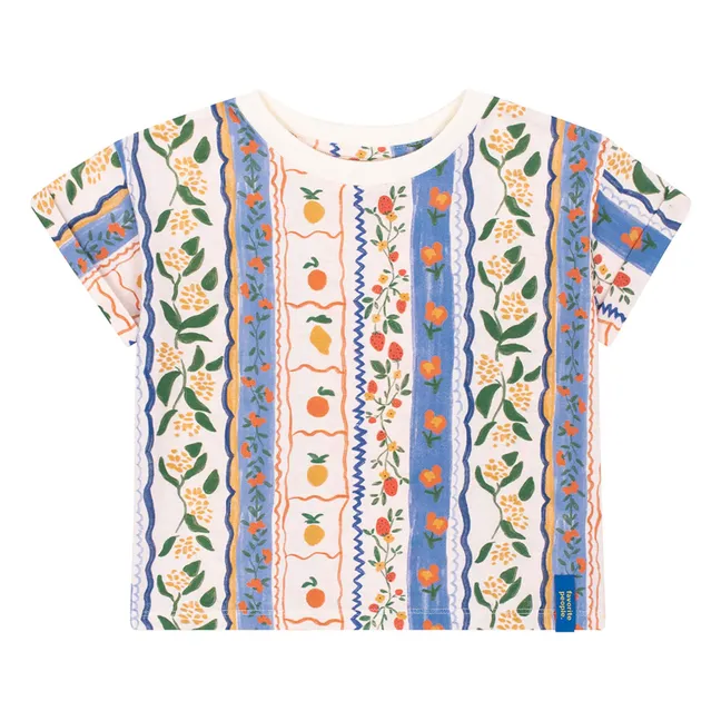 Camiseta Amalfi Flower | Azul