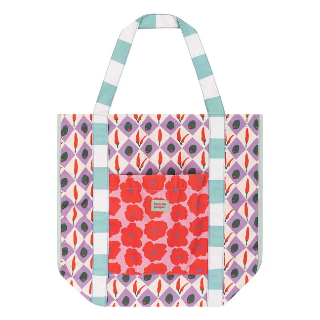 Tote Bag Formaggio Fleuri | Violet