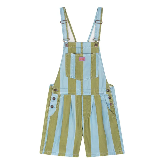 Salopette Courte Ravioli Rayée - Collection Femme | Olive