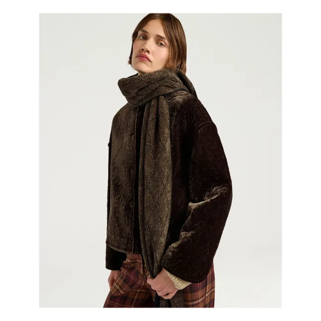 Abrigo arándano | Marrón