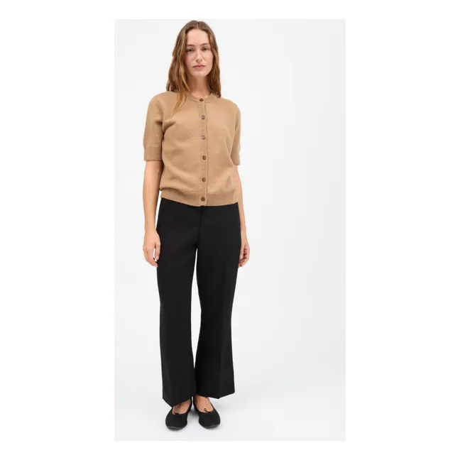 Diana Wool Cardigan | Camel