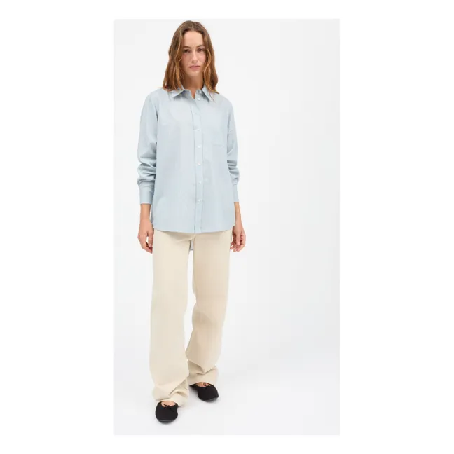 Nico organic cotton shirt | Light Blue