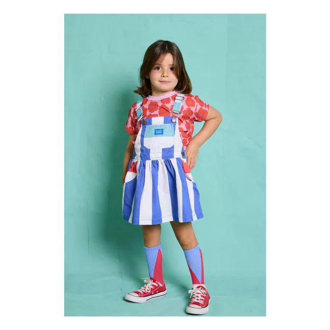 Robe Salopette Capri Rayée | Bleu