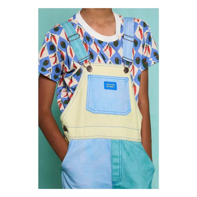 Salopette Sicilia Colorblock | Bleu