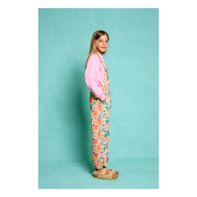 Floral Toscana dungarees | Orange