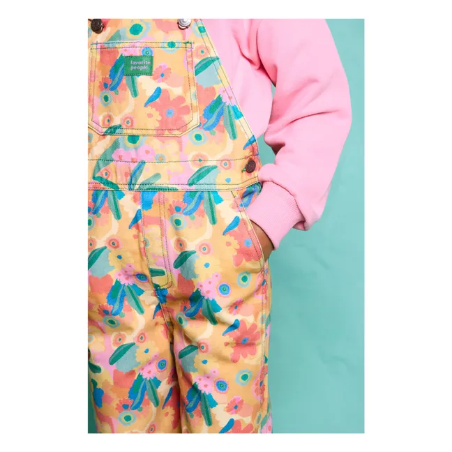 Floral Toscana dungarees | Orange