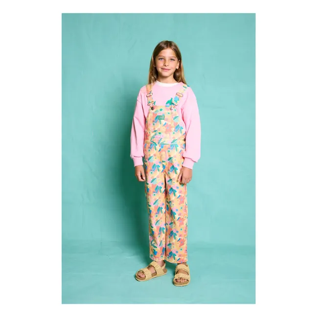 Floral Toscana dungarees | Orange