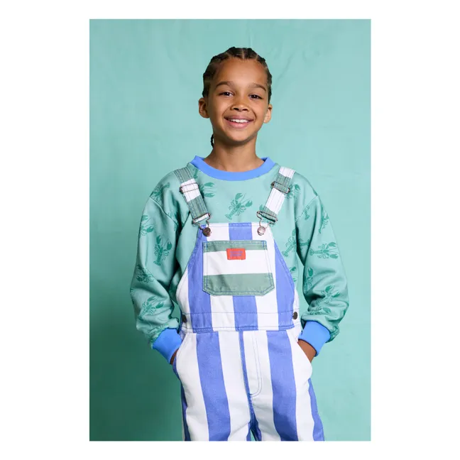 Tuta Capri a righe | Blu