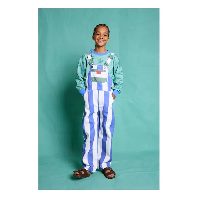 Tuta Capri a righe | Blu