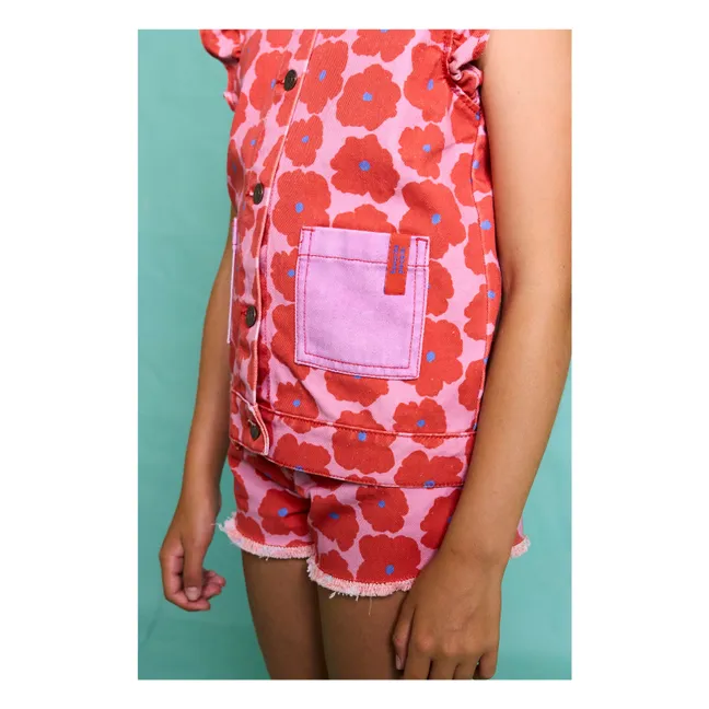 Chaqueta sin mangas Napoli Floral | Rojo