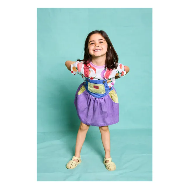 Vestido Salopette Mozzarella Colorblock | Violeta