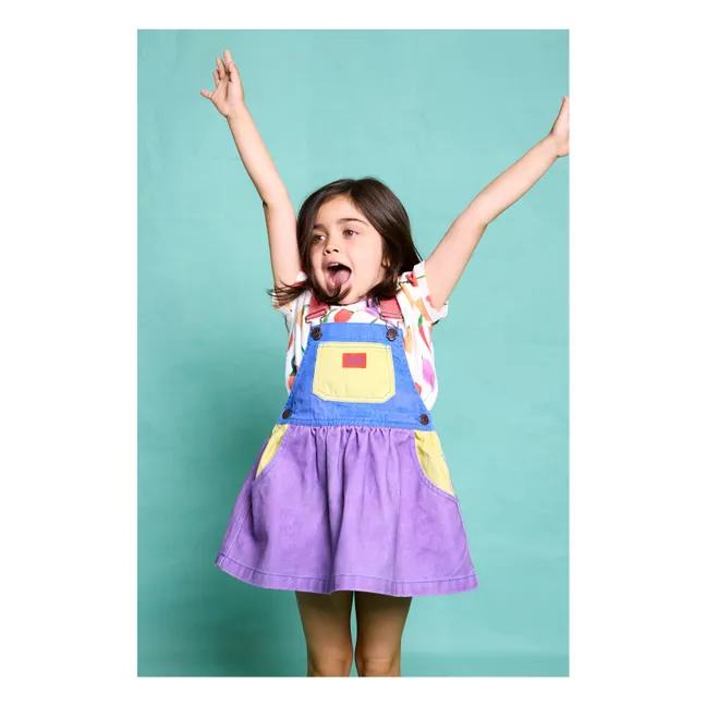 Vestido Salopette Mozzarella Colorblock | Violeta