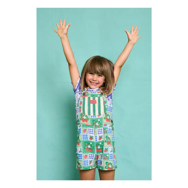 Fragola Strawberry Short Dungarees | Green