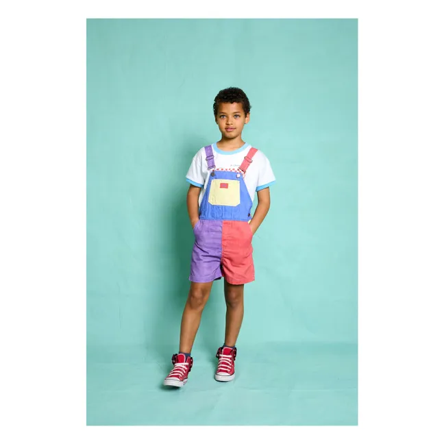 Salopette Courte Mozzarella Colorblock | Violet