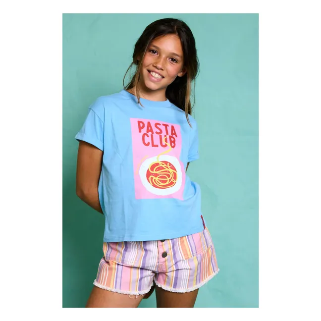 T-shirt Pasta Club | Bleu