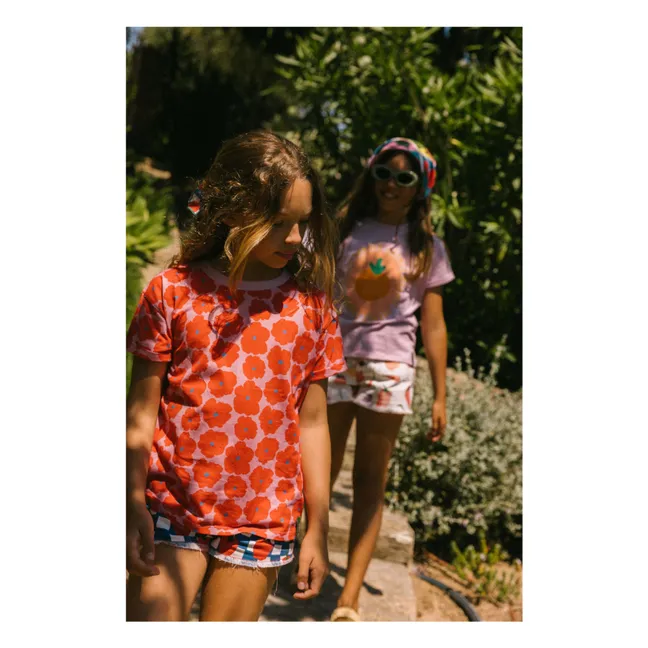 T-shirt Napoli Fleuri | Rouge
