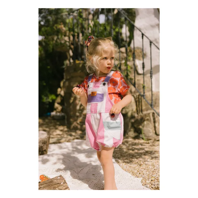 Combishort Amore Rayée | Rose