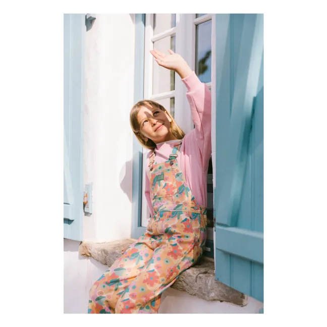 Floral Toscana dungarees | Orange