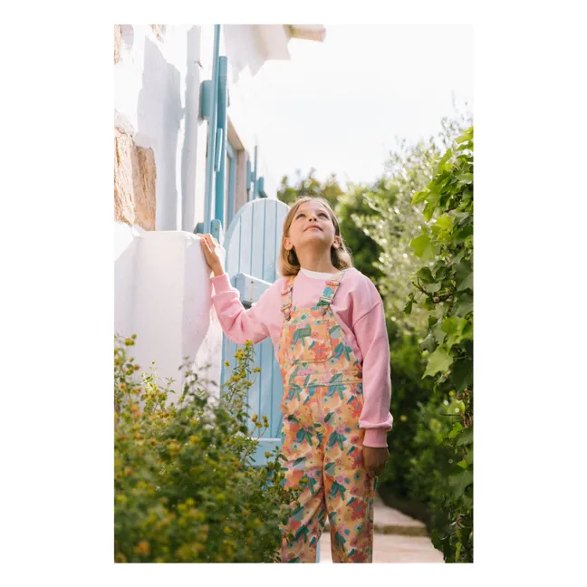 Floral Toscana dungarees | Orange