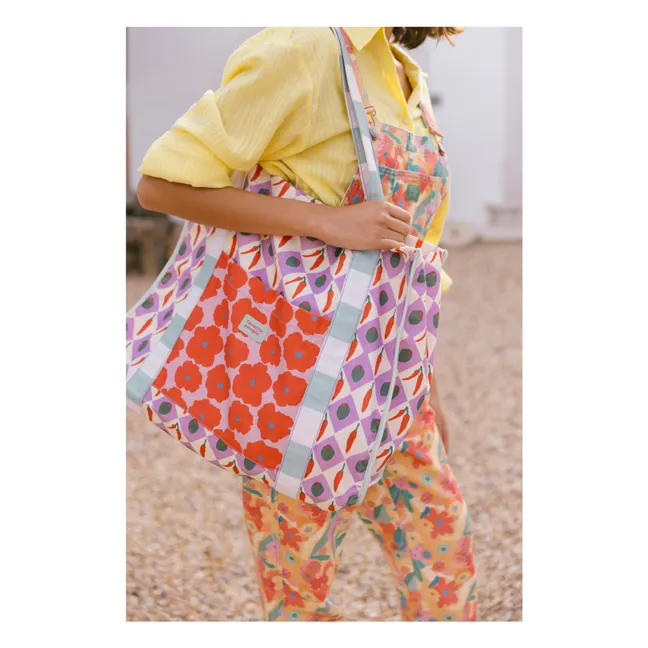Bolso Formaggio Floral | Violeta