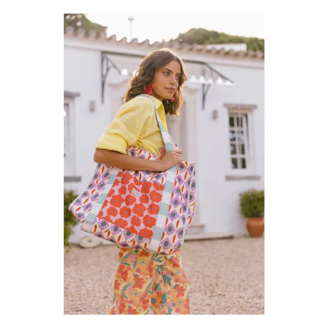 Bolso Formaggio Floral | Violeta