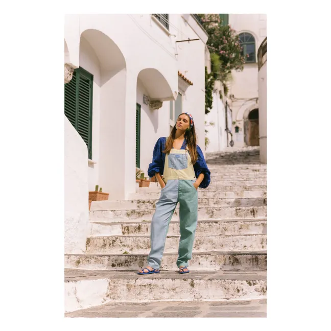 Salopette Sicilia Colorblock - Collection Femme | Bleu