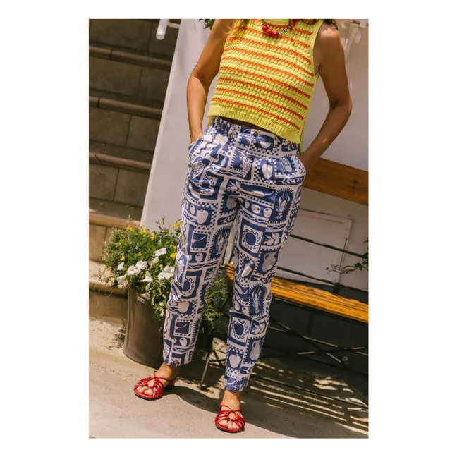 Pantalon Positano Olives - Collection Femme | Bleu