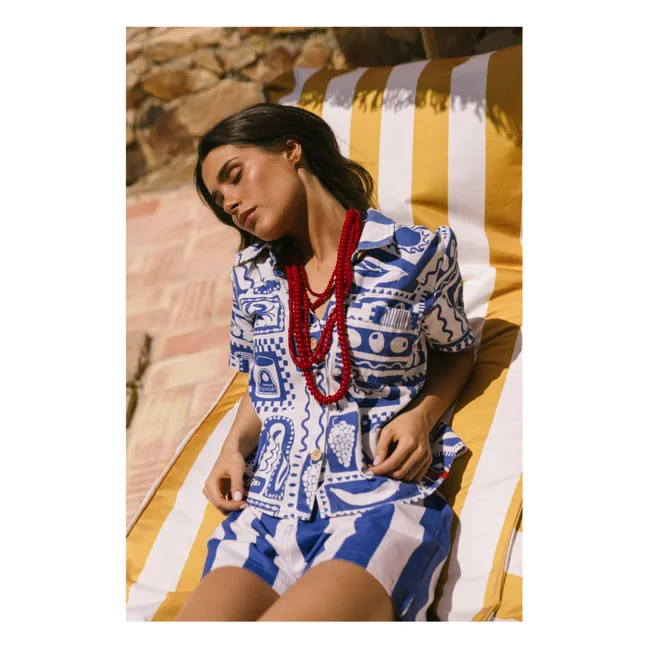 Positano Olives shirt - Women's collection | Blue