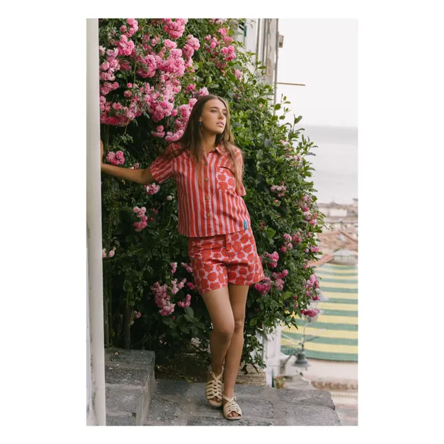 Chemise Napoli Rayée - Collection Femme | Rouge