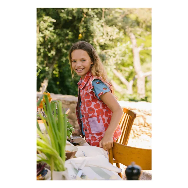 Chaqueta sin mangas Napoli Floral | Rojo