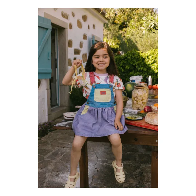 Robe Salopette Mozzarella Colorblock | Violet