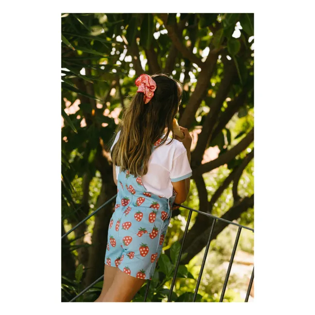 Salopette Courte Puglia Fraises | Bleu