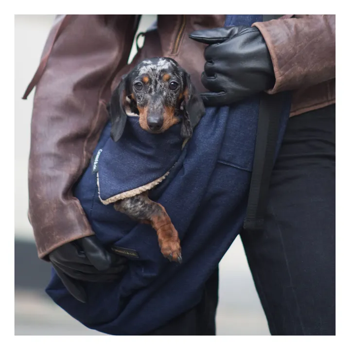 Bandana Denim Chien | Bleu- Image produit n°1