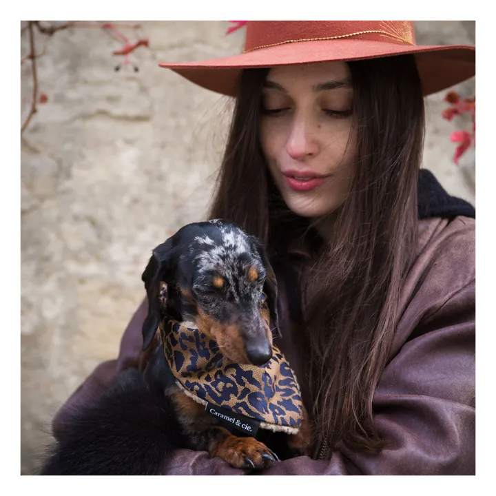 Bandana Chien Léopard | Marron- Image produit n°2