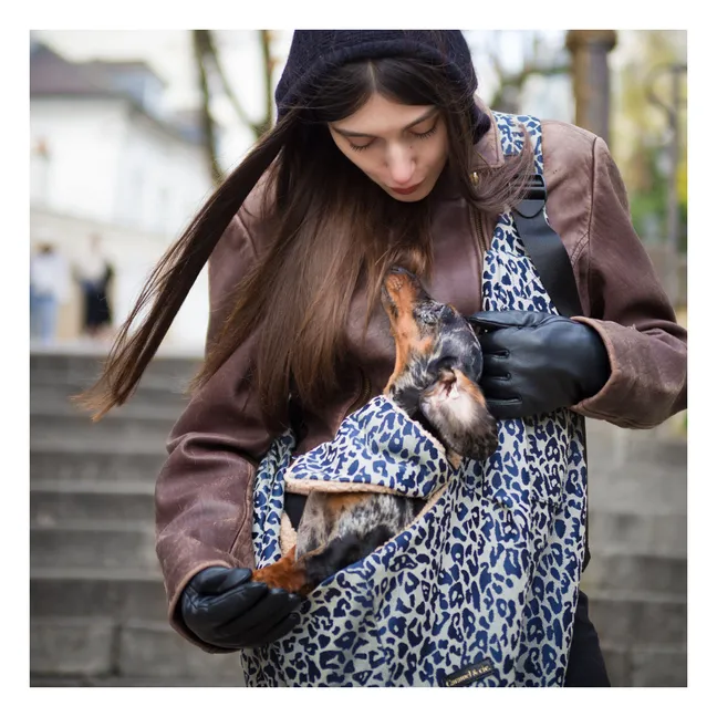 Sac Promenade Cross Body Léopard Chien | Gris