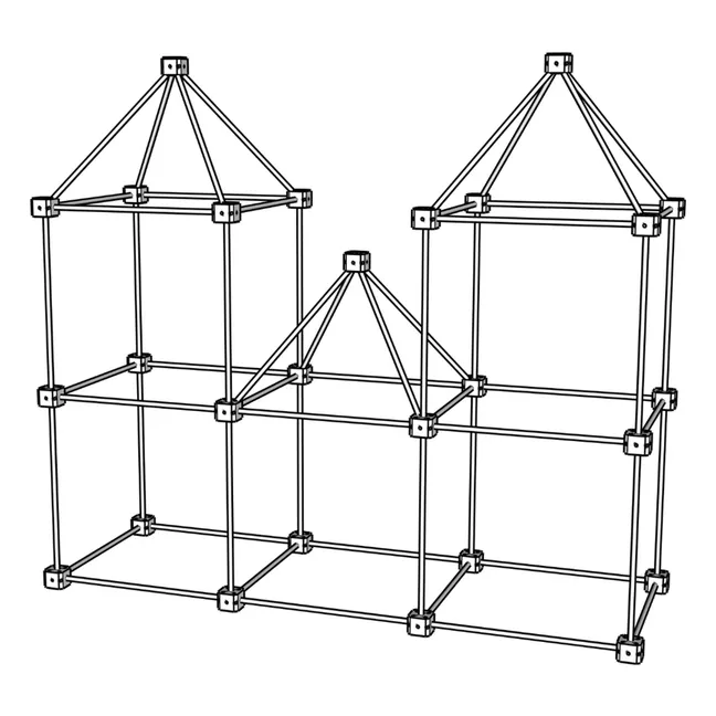 Cabane à construire - Pack Castor - 111 pièces