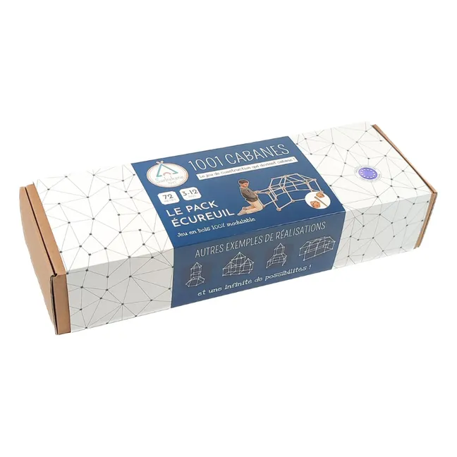 Cabane à construire - Pack Ecureuil - 72 pièces