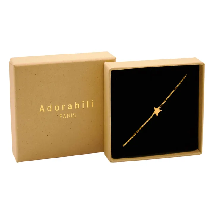 Bracelet Etoile Denim | Doré- Image produit n°2