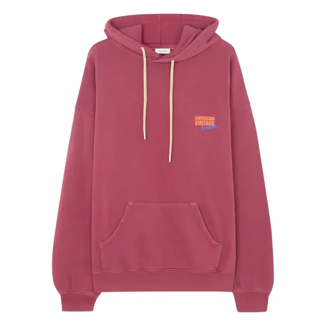 American Vintage X Smallable collaboration - Izubird Hoodie | Crimson