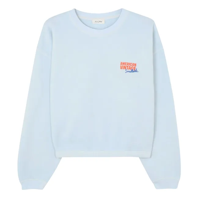 Colaboración de American Vintage X Smallable - Sudadera Izubird | Azul Cielo